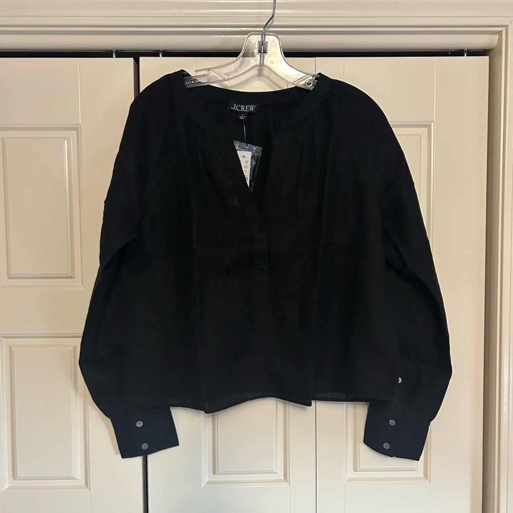 J Crew Cabana top in linen